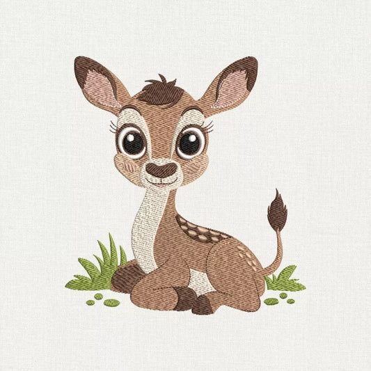 Cute Baby Deer Embroidery Design